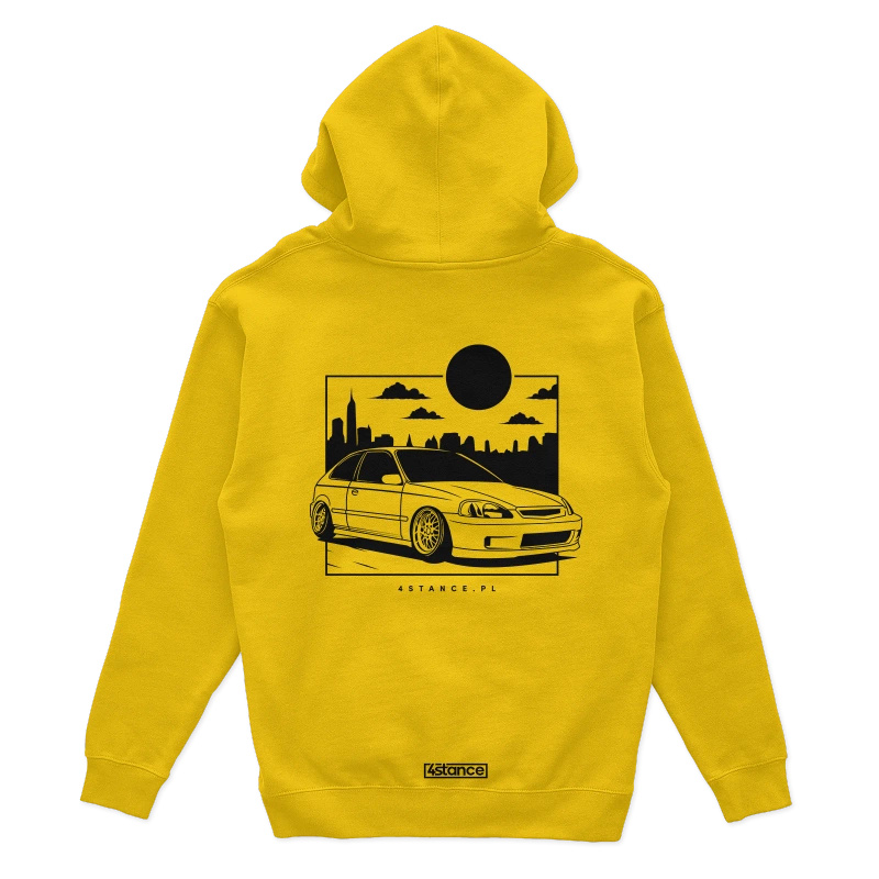 Honda Civic VI JDM žltá mikina