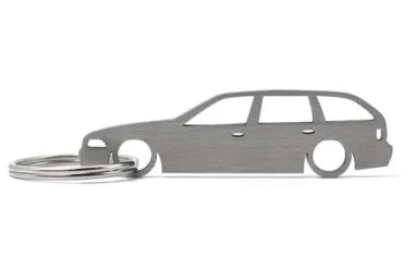 BMW E36 touring stainless steel key ring