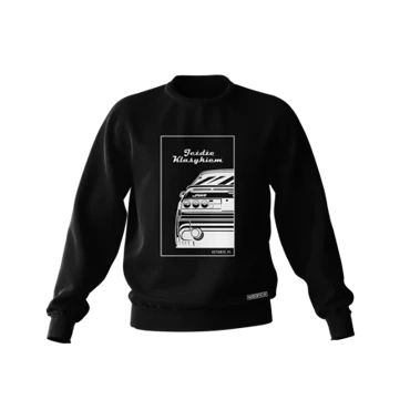 Čierna mikina MAZDA RX-7 Jazdím na klasike
