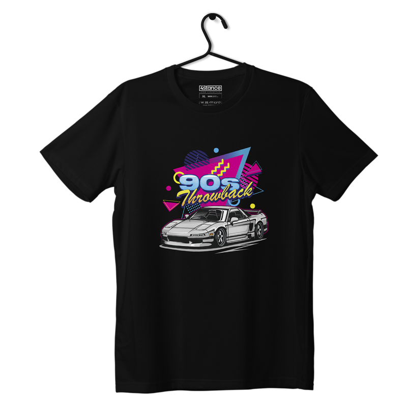 Schwarzes T-shirt HONDA NSX 90s
