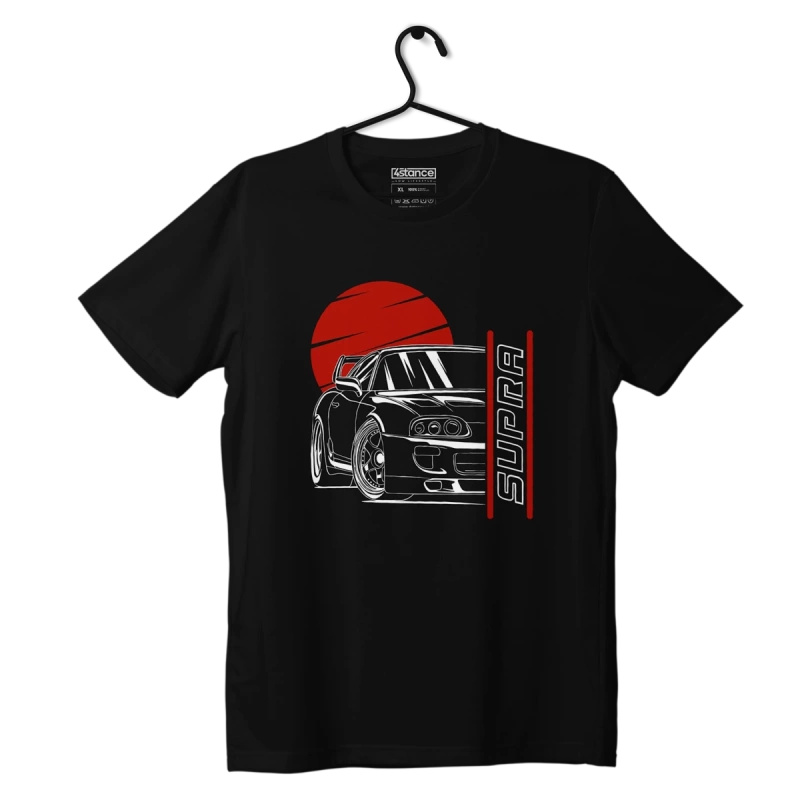 Czarny T-shirt TOYOTA SUPRA MK4 JAPAN
