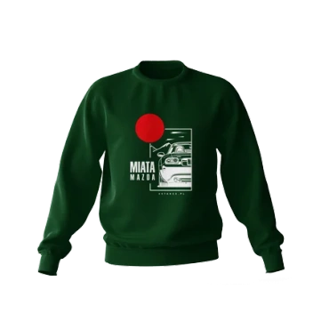 Mazda Miata grünes Sweatshirt