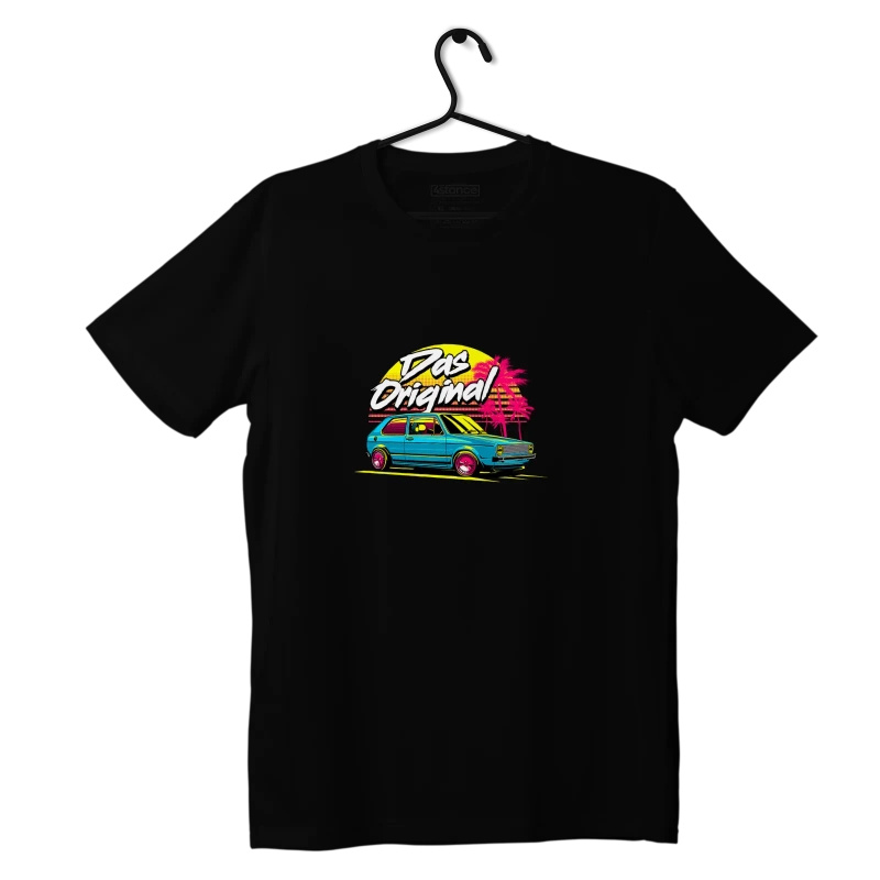 Čierne tričko VW Golf mk1