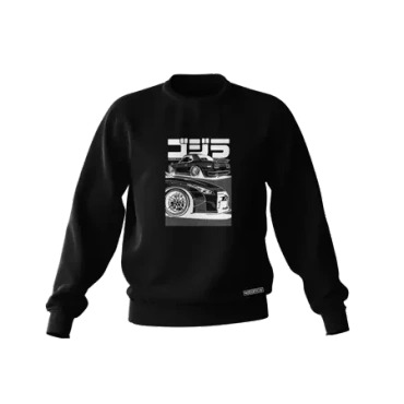 Czarna bluza Nissan Skyline GT-R GOJIRA