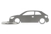 AUDI A1 3d stainless steel key ring