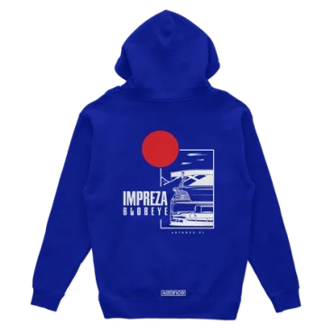 Bluza z kapturem Subaru Impreza Blobeye niebieska