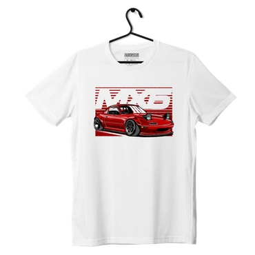 Weißes T-Shirt MAZDA MIATA MX5