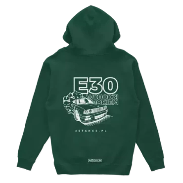 Bluza kangurka BMW E30 Wchodzi bokiem zielona