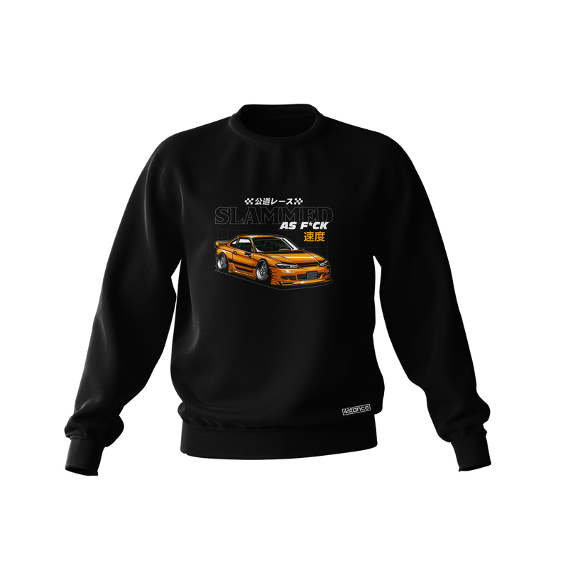 Black sweatshirt NISSAN SILVIA S15 SLAMMED