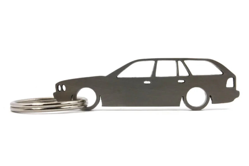 BMW E34 touring stainless steel key ring
