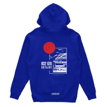 Nissan Skyline 32 GTR hoodie blue