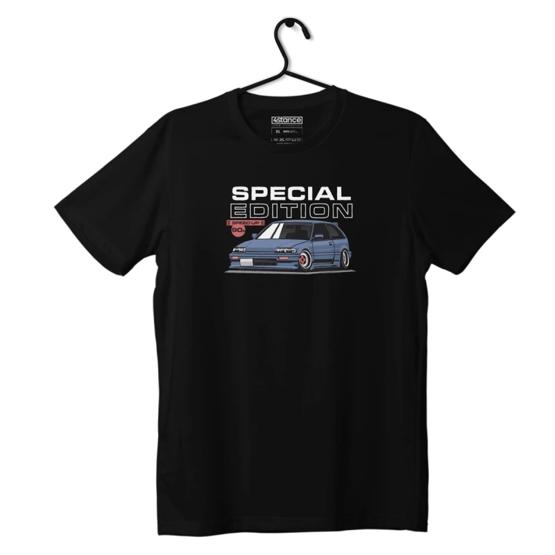 Schwarzes HONDA CIVIC IV SPECIAL 90er T-shirt