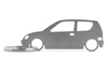 Prívesok na kľúče Fiat Seicento z nehrdzavejúcej ocele