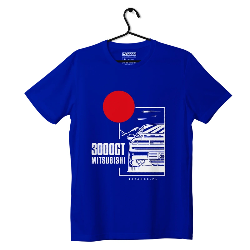 T-shirt koszulka Mitsubishi 3000GT niebieska