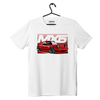 Biały T-shirt koszulka MAZDA MIATA MX5