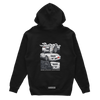Schwarzer Kapuzenpullover TOYOTA SUPRA MK4 MANGA