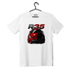 Biały T-shirt Nissan Skyline GT-R R35 Liberty Walk