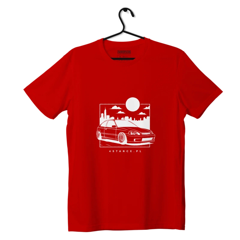T-shirt Honda Civic VI JDM red
