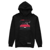 Black hooded sweatshirt NISSAN Skyline R34 LWBK