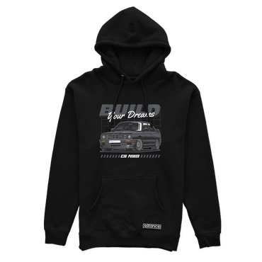 Černá mikina BMW E30 Vytvoř si své sny