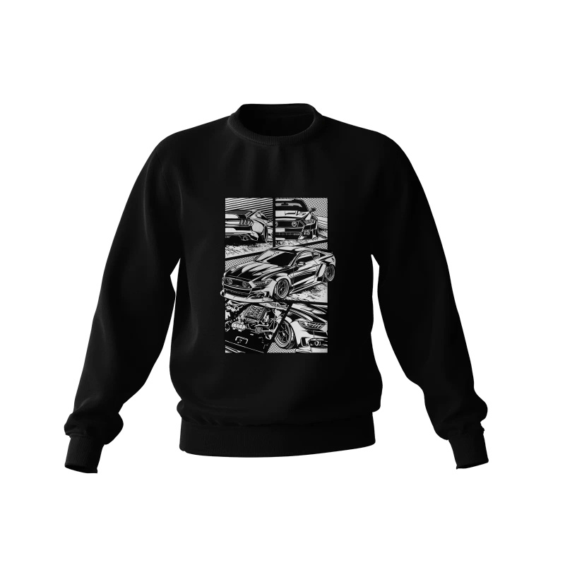 Schwarzes FORD Mustang Sweatshirt 