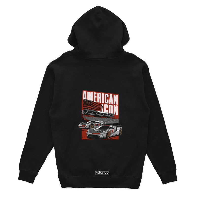 Black hoodie FORD GT40 American icon
