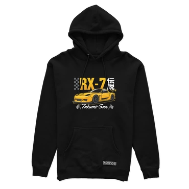 Čierna mikina MAZDA RX-7