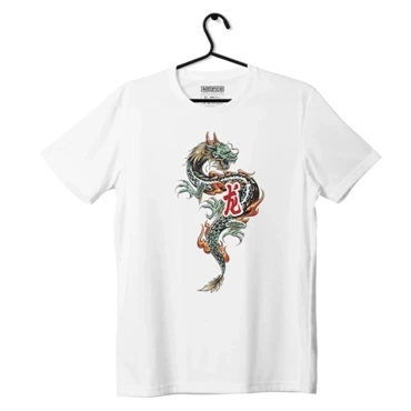 White JAPAN DRAGON T-Shirt