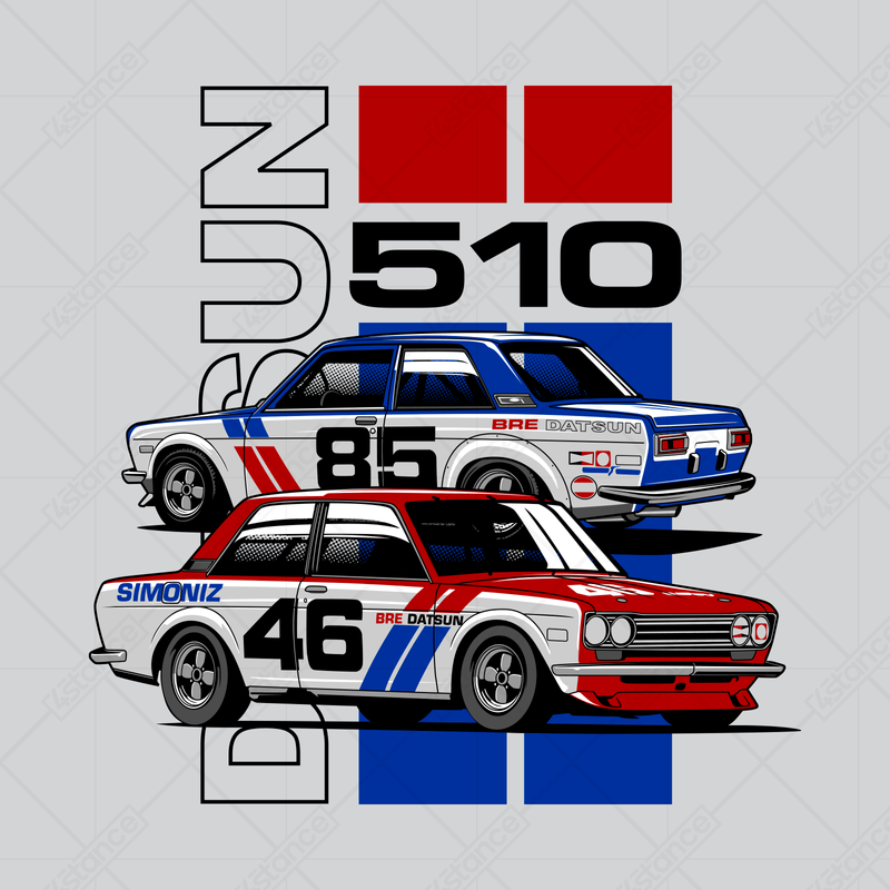 Schwarzes Sweatshirt DATSUN 510 BRE