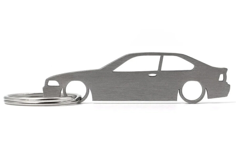 Klíčenka BMW E36 coupe z nerezové oceli