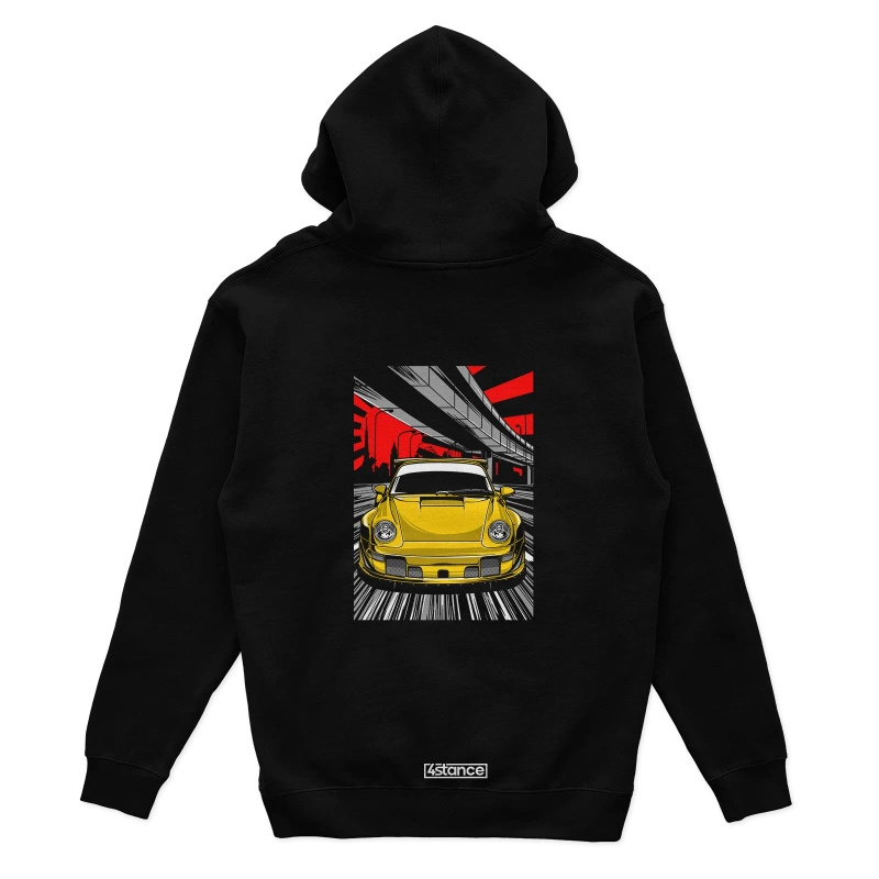 Schwarzer Porsche 911 Turbo Ruf CTR Hoodie