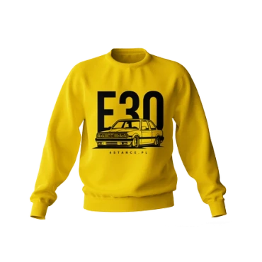 Klasická žltá mikina BMW E30