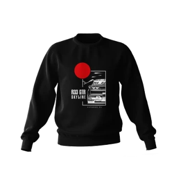 Nissan Skyline 33 GTR sweatshirt black