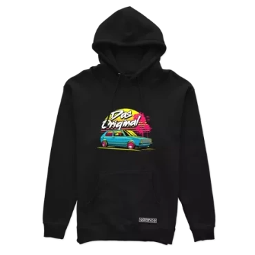 Czarna bluza z kapturem VW Golf mk1