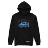 Schwarzer Kapuzenpullover NISSAN R34 GODZILLA