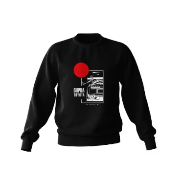 Toyota Supra mikina čierna