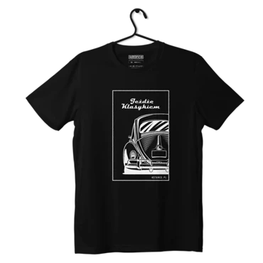 Czarny T-shirt VW BEETLE