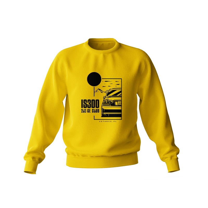 Lexus IS300 sweatshirt yellow