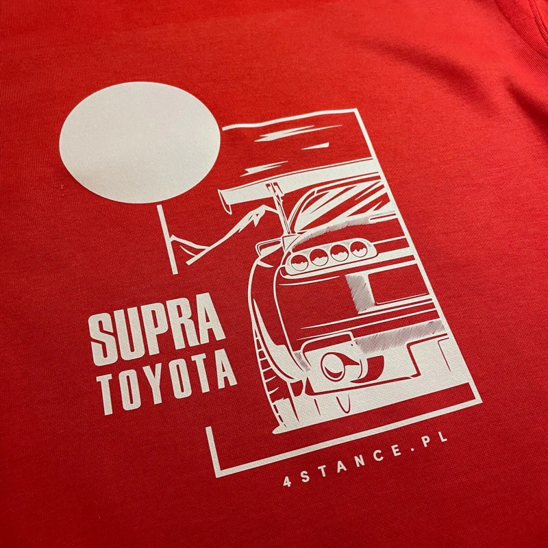 Červená mikina Toyota Supra