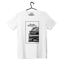 Biały T-shirt koszulka Audi 100 C4 Jeżdżę klasykiem