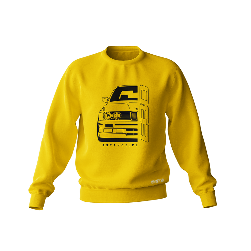 BMW E30 Sweatshirt mit gelber Front