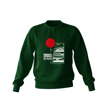 Bluza Nissan 200SX zielona