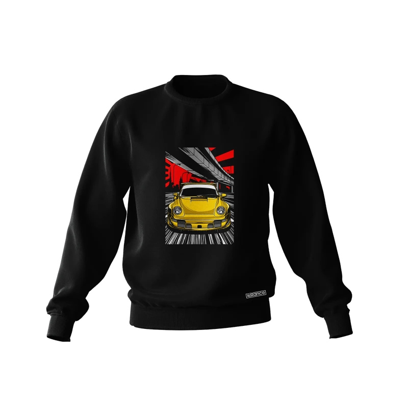 Čierna mikina Porsche 911 Turbo Ruf CTR