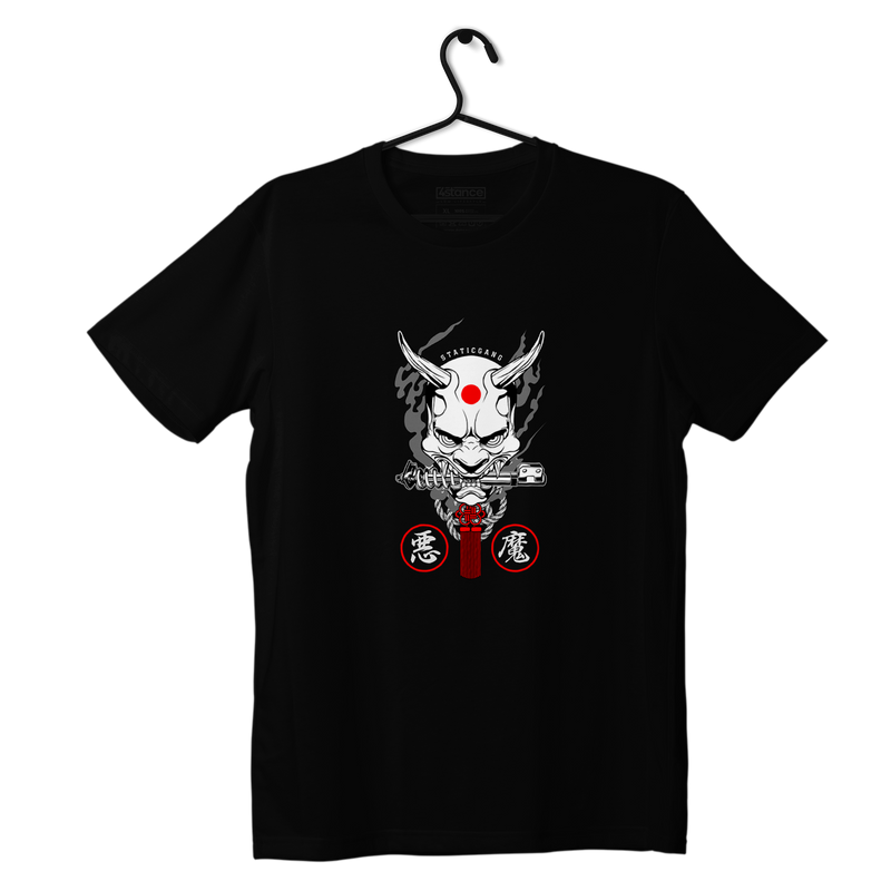 Schwarzes T-Shirt ONI Static Gang