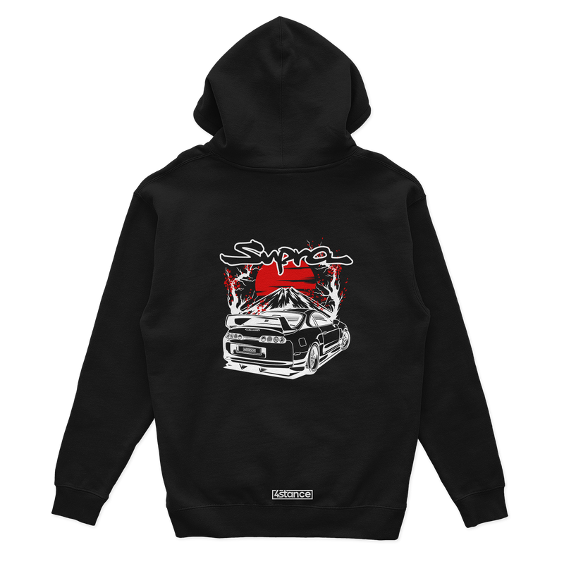 Černá mikina TOYOTA Supra MK4 SAKURA