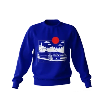 Honda Civic VI mikina modrá