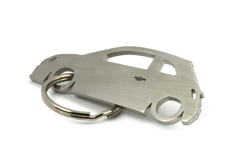 Brelok stal nierdzewna Fiat 500 3d