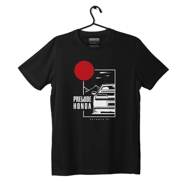 Czarny T-shirt HONDA PRELUDE V JDM