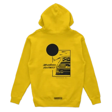 Datsun 240Z žltá mikina s kapucňou