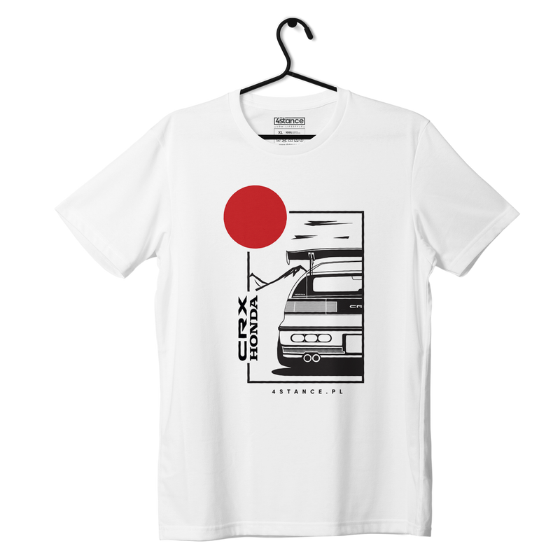 White HONDA CRX JDM T-shirt